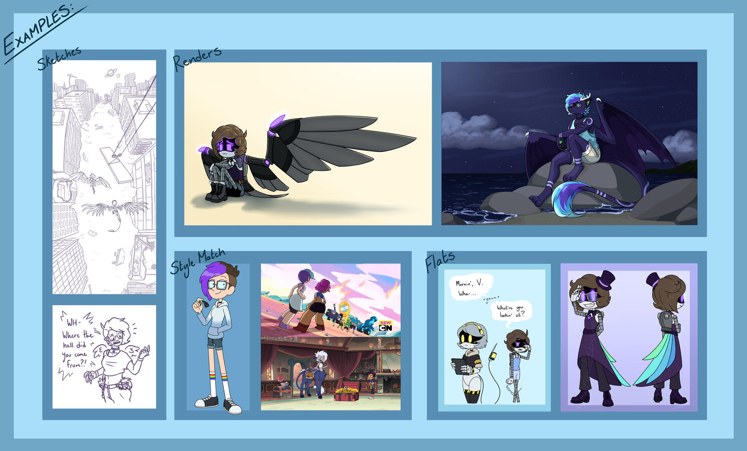 Commission Info Examples